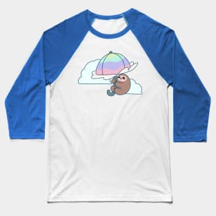 Parasol Sloth Baseball T-Shirt